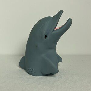 Vintage Flipper Dolphin Hand Puppet Water Squirter Gray Bottlenose Plastic